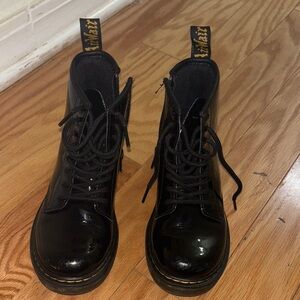 Kids Dr. Martens Black Leather Boots size 13